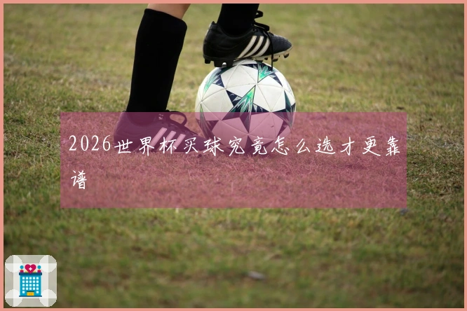2026世界杯买球究竟怎么选才更靠谱